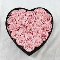 Cadeau pour la fête des mères, fleurs éternelles en gros, fleurs éternelles en boîte, roses naturelles préservées pour un cadeau de la Saint-Valentin