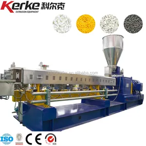 China Nanjing de plástico de doble tornillo de Nylon de fibra de vidrio de la máquina de pellets de la extrusora y peletizadora