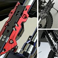 Pièces de modification de moto en alliage d'aluminium, couvercle d'amortisseur avant universel, plaque de protection avant, logo personnalisable disponible