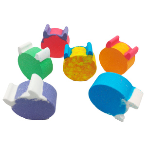 Bomba de baño de bola de sal de baño natural hecha a mano colorida de fábrica OEM para niños Color y aroma personalizados - Product Image 2