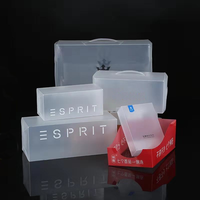 Boîte en plastique transparente PET givrée imprimée sur mesure, emballage transparent pour rouge à lèvres, parfum