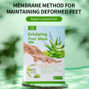 Fabricación Hidratante Blanqueador Hidratante y Antiarrugas Lavanda Aloe Vera Foot Peel Mask Calcetines Suministro sanitario - Product Image 4