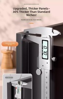 Étagère de douche murale moderne et durable en acier inoxydable 304 à double niveau, niche de rangement pour salle de bain, capacité de 50 lb