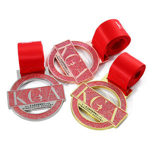 Medallas <span class=keywords><strong>de</strong></span> Premio para Competencias Escolares, Medallas <span class=keywords><strong>de</strong></span> Gimnasia Académica con Corte Hueco, Esmalte Brillante, Logotipo <span class=keywords><strong>de</strong></span> Aleación Metálica Personalizado con Cinta - Product Image 3