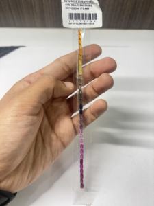 Saphir multi-couleur cultivé en laboratoire, émeraude octogonale, pierre précieuse de coupe rectangulaire pour la fabrication de bijoux, bracelets, bagues, colliers, facetté, mélange de couleurs - Product Image 5