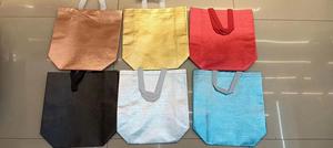 Sacs de courses en PP non tissé laminé doré à ultrasons pour supermarché, vente en gros - Product Image 2