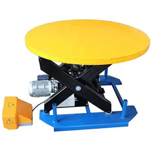 Auto Parking Equipment Hydraulic Stationary Stage Scissor Turntable Car Rotating Platform