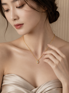 <span class=keywords><strong>Collana</strong></span> con Pendente in Moissanite Taglio Marquise da 1ct, Argento S925 con Micro Incastonatura, OEM/ODM - Product Image 5