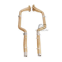 Pièces automobiles, tuyau d'échappement pour Mercedes-Benz W204 C63 AMG W204/S204/C204/A204 6.2 en acier inoxydable, épaisseur 1,5 mm, isolation thermique