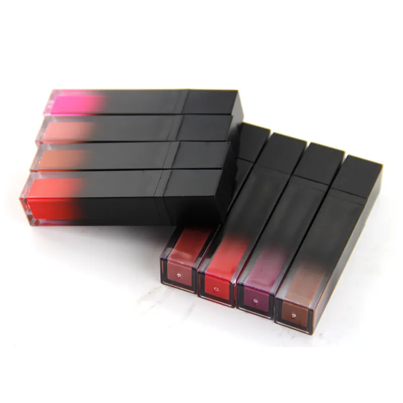 Private label vegan velvet liquid lipstick smooth 8 colors red color waterproof matte ink liquid lipstick