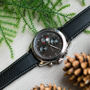 Montre à quartz multifonction pour hommes Montre décontractée <span class=keywords><strong>en</strong></span> acier inoxydable avec bracelet <span class=keywords><strong>en</strong></span> textile Montre <span class=keywords><strong>en</strong></span> <span class=keywords><strong>cuir</strong></span> - Product Image 5