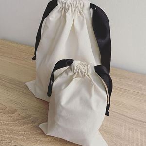 Factory Price Eco Friendly Dust Storage <b>Pouch</b> Custom Cotton <b>Pouch</b> Bag Cotton Muslin <b>Drawstring</b> <b>Pouch</b> With Logo - Product Image 2