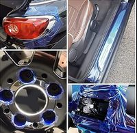 Ruban de protection auto-adhésif brillant en PE souple de 52 mm pour jantes de voiture, facile à décoller, pour la protection temporaire des pneus de moto