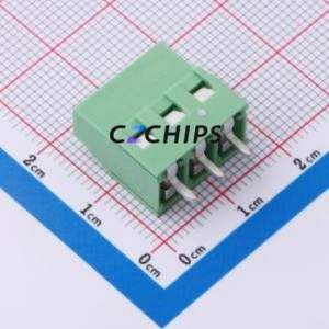 1890976 Screw Terminal Block Through hole Component (THT),P=5mm Connector ( Construction: 1x3P )( Pitch: 5mm )( Color: Green ) - Product Image 2
