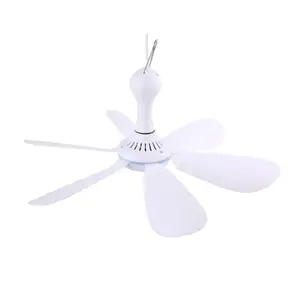 Silent 6 Leaves USB Powered Ceiling Canopy Fan for Camping Bed Dormitory Tent Strong wind force in inventory factory