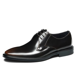 Men's lace-up <b>shoes</b> - genuine leather business formal <b>shoes</b> - British style office wedding <b>shoes</b> - Product Image 5