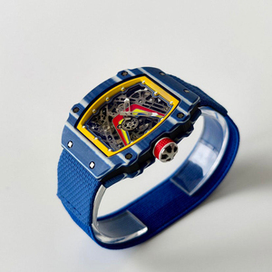 Men's <b>Skeletonized</b> Carbon Fiber Mechanical <b>Watch</b>, Ultra-Lightweight and Ultra-Thin Sport Design <b>Automatic</b> <b>Watch</b> - Product Image 4