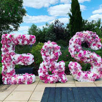 Proposition de mariage fête d'anniversaire fleur décor métal lettres numéro chapiteau fleur géant lettre florale