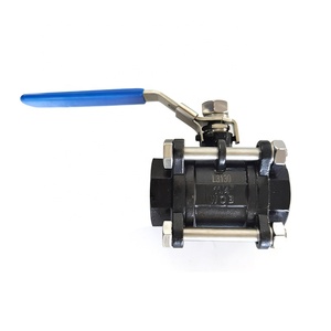 Precio al por mayor Proveedor <span class=keywords><strong>de</strong></span> China Válvula <span class=keywords><strong>de</strong></span> bola <span class=keywords><strong>de</strong></span> acero <span class=keywords><strong>de</strong></span> tres piezas (3PCS) con operación manual - Product Image 3