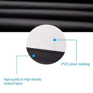 Funda Protectora para Parrilla de Exterior, Tela Oxford 210D con Revestimiento Plateado, Resistente al Polvo y a la Lluvia, para Accesorios de Chimeneas - Product Image 2