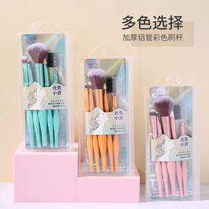 ชุดแปรงแต่งหน้า LMLTOP 5 ชิ้น ขนแปรงสังเคราะห์ ด้ามอลูมิเนียม รูปทรงแบน สำหรับอายแชโดว์และตกแต่งคิ้ว - Product Image 3