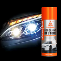 AUTOQUIZE Kit Restorasi Lampu Depan Canggih Lapisan Keramik Penghilang Goresan Semprotan Pelapis Transparan Pembersih Lampu Depan Mobil