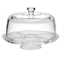 Support à gâteau multifonctionnel 5 en 1 en plastique avec plateau à fruits, saladier, plateau à légumes et support à gâteau rotatif – Vente en gros
