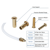 Raccords de tube de lubrification en laiton : Douille interne, Vis, Rivet creux, Raccord de ligne d'huile