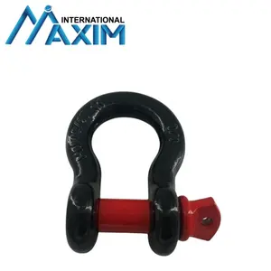 Anti-rust Heavy Duty Off Road Truck Emergency Tow Strap D Ring Shackle