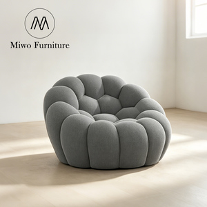 Sillón Personalizado de Tela de Lino y Terciopelo con Burbujas en Verde, Gris y Morado para Muebles de Hogar, Sala de Estar, Dormitorio, Habitación <span class=keywords><strong>Infantil</strong></span>, Exterior - Product Image 1