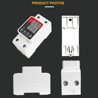 Pelindung Tegangan Lebih dan Kurang Berkualitas Baik Harga Terjangkau SP Din Rail Dual Display Adjustable 63a 220v 230v AC