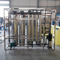 Système de filtration par osmose inverse en acier inoxydable SS304 personnalisé de 1000 LPH, machines à eau pure RO, traitement de purification