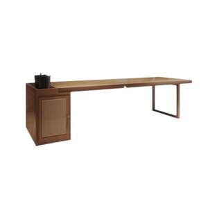 Скандинавский современный прочный многофункциональный стол из массива дерева 2-в-1 для письма и работы с эргономичным дизайном для домашнего офиса - Product Image 5