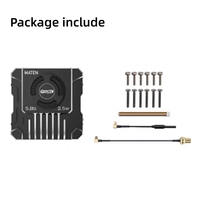 GEPRC MATEN 5.8G 2.5W VTX PRO FPV Transmission d'image Stabilité du signal Réglage des paramètres OSD Refroidissement intégré tout en métal