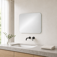 Kaca Cermin Float, Lembaran Cermin Perak, Kaca Cermin Dinding untuk Perlengkapan Kamar Mandi, Furnitur, Dekorasi Rumah, Grosir