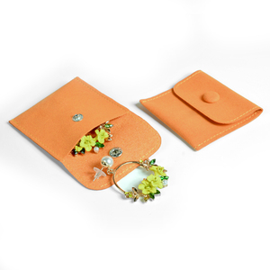 Pochette à bijoux en microfibre carrée portable multifonction de luxe de petite taille avec logo personnalisé - Product Image 2