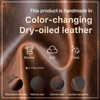 Dropship Mini Edc Pouch Full Grain Thick Leather Edc Organizer Pouch Bag With Belt Clip Outdoor Tool Pouch for Knife Flashlight