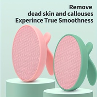 Lime à pieds nano, outil de pédicure, pierre exfoliante double face avec manche en queue de poisson pour éliminer les peaux mortes et les callosités