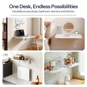 <span class=keywords><strong>Tavolo</strong></span> pieghevole <span class=keywords><strong>a</strong></span> parete <span class=keywords><strong>a</strong></span> goccia, scrivania pieghevole per piccoli spazi, cucina, lavanderia, casa, ufficio, bianco - Product Image 6