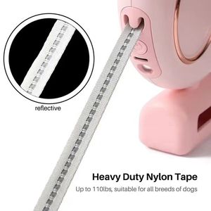 Correa Retráctil para Perro 2024 con Logotipo Personalizado, Luz LED Brillante, Automática, Resistente, con Dispensador de Bolsas para Excrementos - Product Image 4