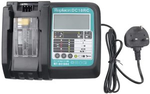 Cargador de batería de iones de litio DC18RF 3.5A Corriente de carga USB 2.1A Salida LCD 14,4 V 18V BL1830 Bl1430 BL1860B <span class=keywords><strong>DC18RC</strong></span> - Product Image 3