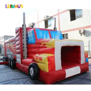 Combo Opblaasbaar Kasteel Comercial Kids Stuiterende Volwassen Commerciële Race Auto Bounce House