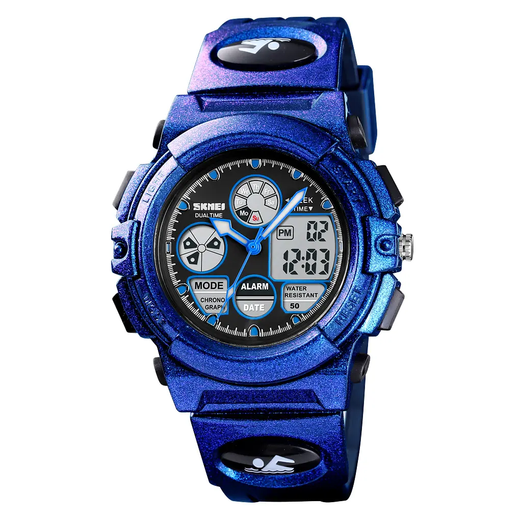 Cool Kids Digital Sport Rubber Strap Wristwatches Children Fashion Watch Timepiece Clock SKMEI 1163