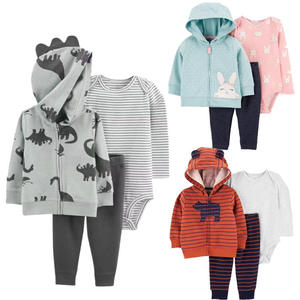 Conjuntos de Ropa para Bebés de 12 <span class=keywords><strong>a</strong></span> 18 <span class=keywords><strong>Meses</strong></span>, Estilo Europeo y Americano, Otoño 2026, Lindos Dibujos Animados, Manga Larga, con Capucha, para Niñas y Niños - Product Image 1