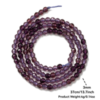 3mm Bicone manik-manik kaca kristal Briolette manik segi bulat untuk membuat perhiasan berbagai macam warna manik Spacer segi 37cm