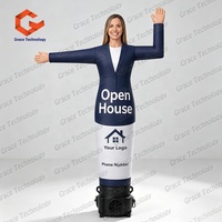 Sky Dancer Gonflable Personnalisé Visage Humain, Publicitaire pour Agents Immobiliers, pour Visite Immobilière, Modèle Homme Ondulant