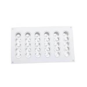 Caterpillar Shape Mousse Cake Mold Silicone Ice Cream Mold For DIY Desserts 295x175x25cm White - Product Image 5