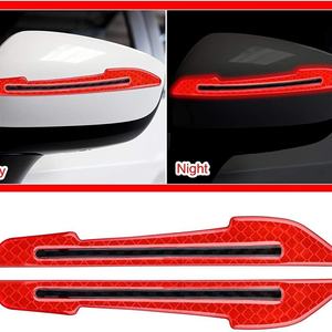 Autocollants réfléchissants d'avertissement de sécurité automobile pour poignée de porte, rétroviseur - Film de protection anti-collision pour carrosserie modèle YC - Product Image 4