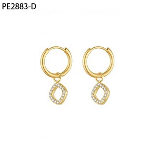 Pendientes de moda ARO con circonita PE2883 para mujer, joyería de alta calidad - Product Image 2