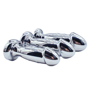 Hot Sell Sex Toys in metallo anale Plug Dildo anale Plug donna uomo condividere G-spot stimolatore prostatico e anale massaggiatore - Product Image 2